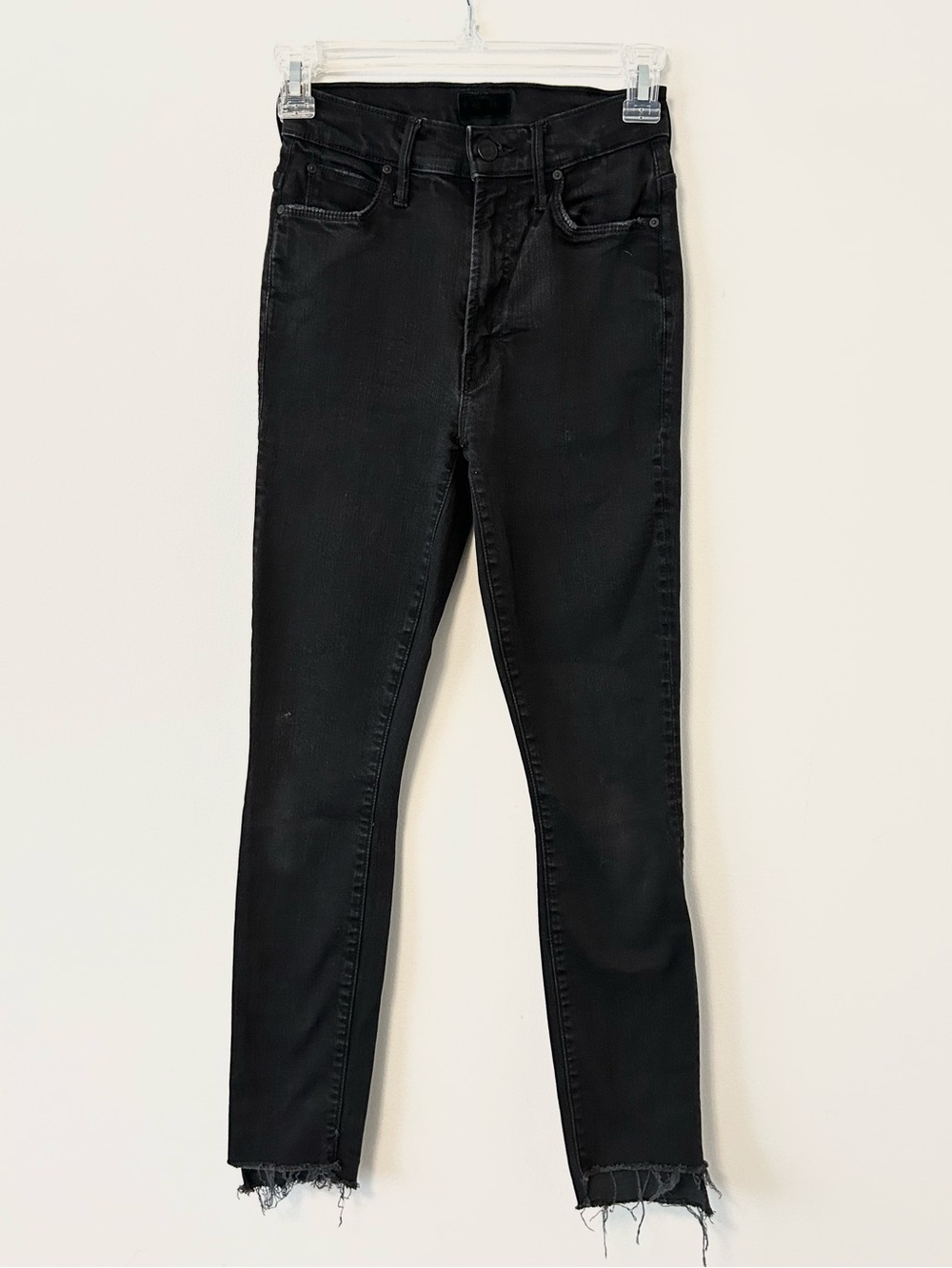 Mother Stunner Zip Ankle Step Fray Jeans in Not Guilty Wash